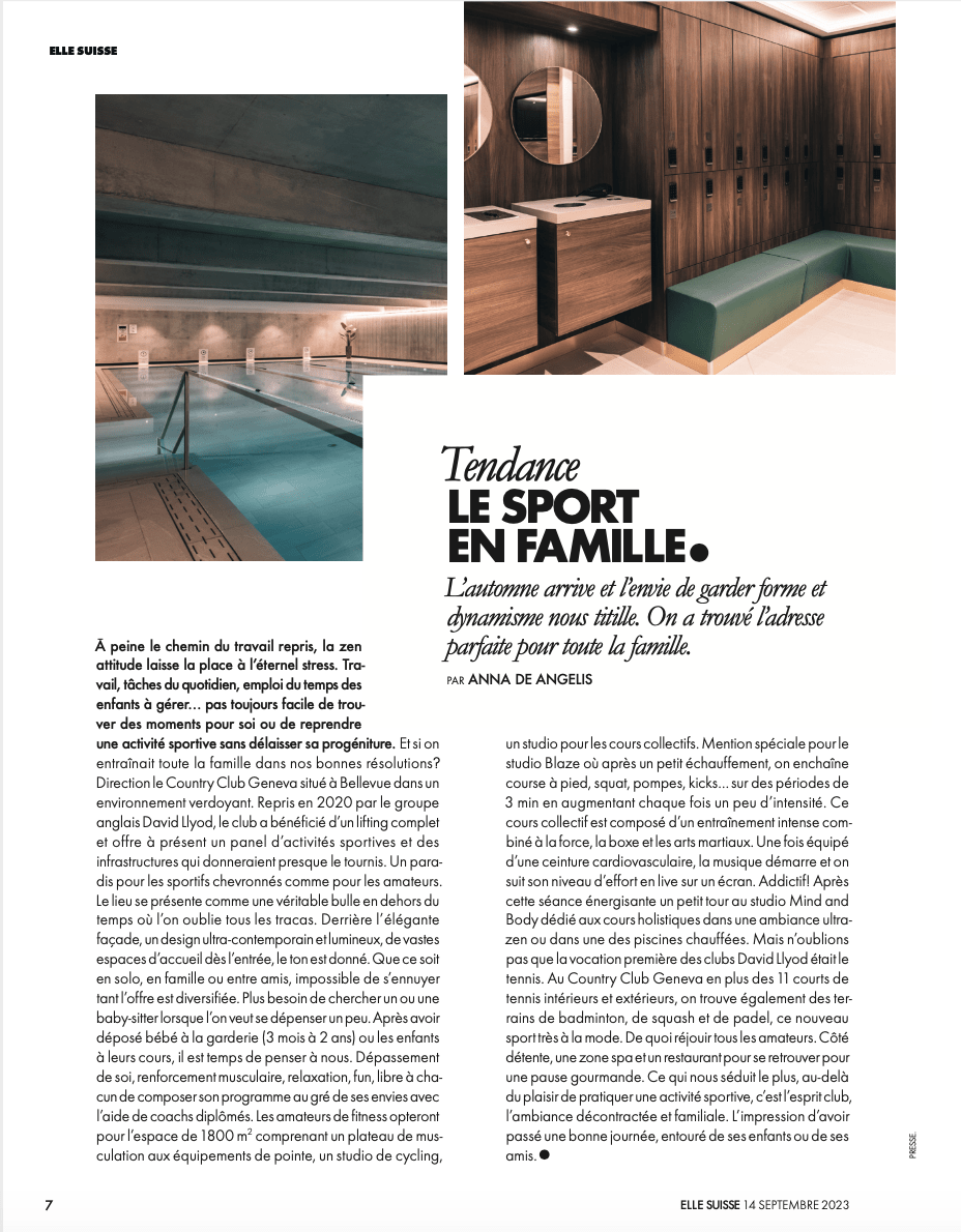 DL - ELLE SUISSE - Septembre 2023